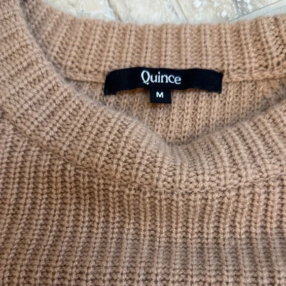 Quince Women's Brown Crew Neck Sweater - Picture 2 of 2